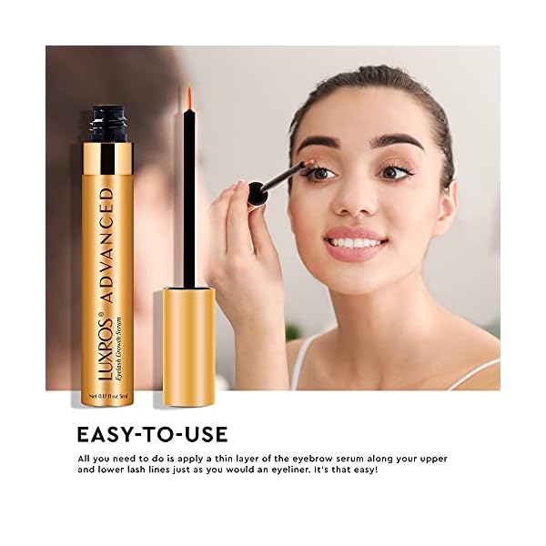 Eyelash Growth Serum: Get Thick, Strong Lashes in Just 3-4 Weeks with Our Plant-Based Eyelash Growth Serum - No Parabens - Made in USA (5 ML)