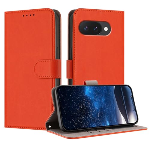 Protection Google Pixel 9 Pro orange anti-rayures pour regrouper votre téléphone et vos cartes