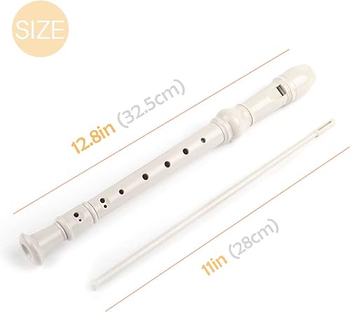 Vista 23 de Mr.Power Grabadora soprano de estilo alemán C, grabadoras de llaves de regalo para principiantes, práctica, educación, actuación, juego de conjuntos