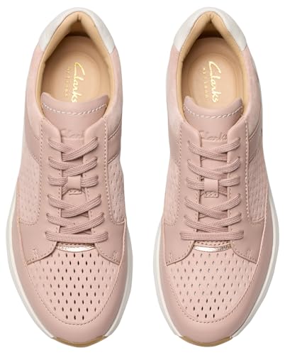 Baskets Tivoli Walk Clarks légères et amortissantes en maille rose