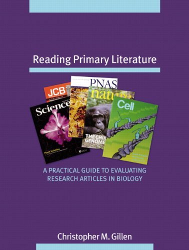 Reading Primary Literature By Christopher Mgillen