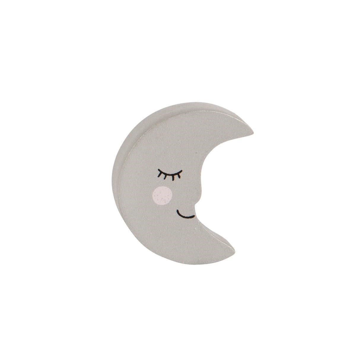 Sass & Belle Grey Sweet Dreams Moon Drawer Knob