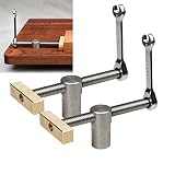 AYAYGD 2 Pack Bench Dog Clamp for 3/4 Inch Dog Hole Clamp, Adjustable Stainless Steel Brass Desktop