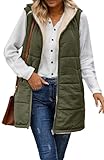 gilet mi long femme gris Match avec ：Gilet d'hiver sans manches pour femmes peut être parfaitement assorti à des leggings, des jeans, des pantalons, des sweat-shirts, des bottes, des talons hauts, des baskets, etc. Le gilet à capuche est également parfait comme cadeau pour la fête des femmes, la fête des mères, la Saint-Valentin, Noël, le nouvel an, l'anniversaire de votre famille et de vos amis