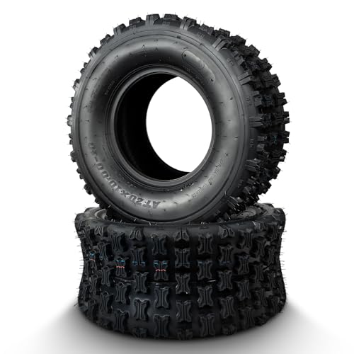 PROPARTS Set of 2 All-Terrain ATV UTV Tires 20x10-10 20x10x10 for Off-road