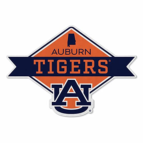 Rico Industries NCAA Auburn Tigers Diamond Shape Cut Pennant - Home and Living Room Décor - Soft Felt EZ to Hang