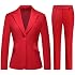 Lamgool Women Suit 2 Pieces Set One Button Ladys Business Formal Peak Lapel Blazer and Pants for Work