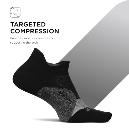 Image of Feetures Elite Light Cushion No Show Tab Sock Wave