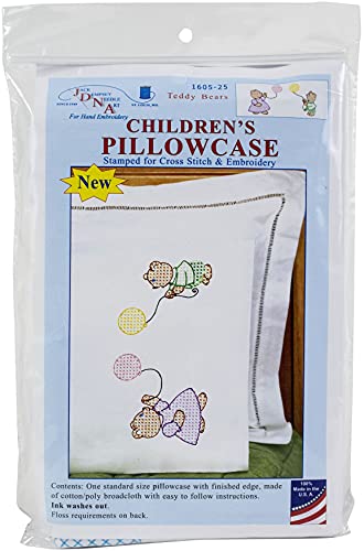 Jack Dempsey Teddy Bear Pillowcase Childrens