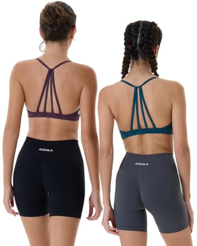 AUROLA 5" Dream Workout Shorts for Women Soft Smooth Comfortable Stretch Active Shorts2