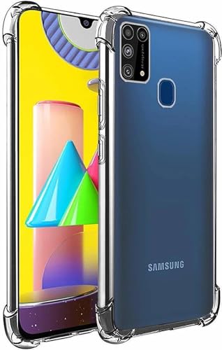 Image of BOXXO Flexible Back Cover for Samsung Galaxy M31 Prime | Back Cover Transparent Clear Shockproof Case Four Corner Protection | Slim Protective Mobile Phone Cover for Samsung Galaxy M31 Prime