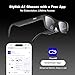 iTour A1 Smart AR Glasses, Two Way Real-Time Translator 110 Languages with iTourAR App, Offline Translation, Speech Recognition, Teleprompter, AI Assistant, AI Glasses for Travel, Meeting & Learning