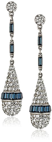 Ben-Amun Jewelry Glass Pearl and Crystal Clip-On Earrings for Bridal Wedding Anniversary