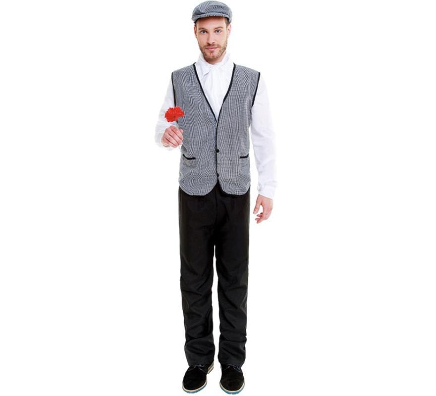 Partilandia Disfraz de Chulapo tradicional para hombre Talla S hombre
