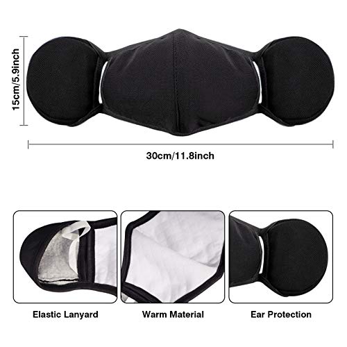 4 Pcs Women Winter Ear Muffs, Reusable Windproof Anti-Dust Warm Earmuffs, Unisex Skiing Riding Outdoor Sport Accessories