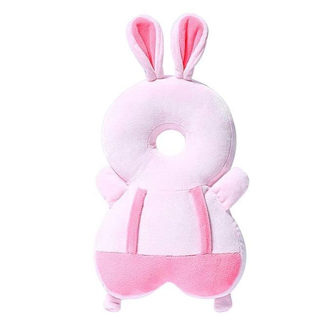 NKK Baby Baby Head Protector Cushion Plush Soft Toy-Full Protection Helmet Baby Head Protector Child Early Learning Toy Fall Protection Adjustable Shoulder Strap (4-24 Months) (Pink)-image-46
