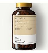 The Naked Pharmacy Black Garlic with Moringa (60 Capsules) Odourless Fermented for Gut, Heart and...