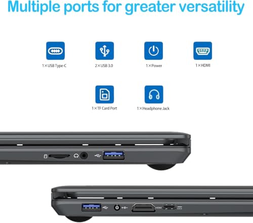 Image of 17.3-inch Laptop: Celeron N5095 Processor (up to 2.9GHz), 8GB RAM + 512GB SSD Storage, Win 11 OS, with WiFi, USB 3.0, Webcam - Ideal for Students and Business Use
