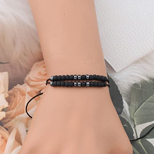 FEELMEM Morse Code Bracelet Set of 2 - Best Friend Gift You're My Favorite Bitch - Maid of Honor Jewelry4