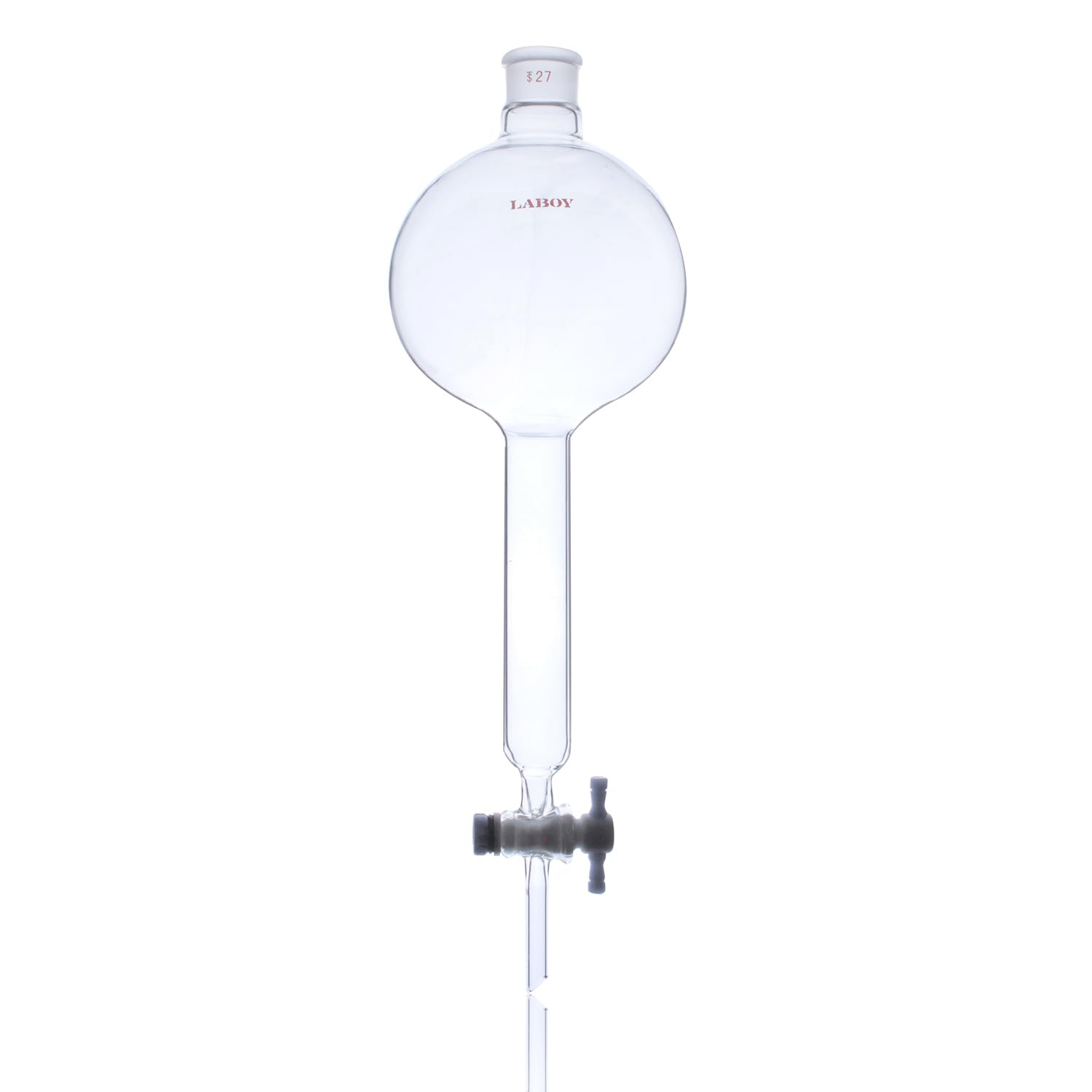 Laboy Glass 2000mL Separatory Funnel Sure-Grip with 27# Joint & 4mm PTFE Stopcock Lab Glassware