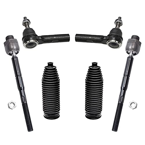 Image of Detroit Axle - 12pc Front End Suspension Kit for 2005-2011 Dodge Dakota 2006-2009 Mitsubishi Raider, Upper Control Arms Lower Ball Joints Tie Rods Boot + Bellow Sway Bars Replacement