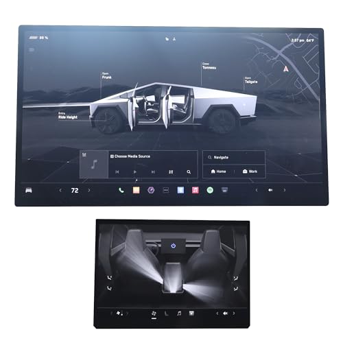 TWRAPS Screen Protectors for Tesla Cybertruck 2024 2025 2026 Matte Anti Glare, 18.5" Front/Main & 9.4" Back/Rear, 9H PET Ultra Tough Shockproof Display Guard, Set of 2 Cyber Truck Accessories by TWRAPS - Image 9