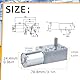 12V 25RPM Gleichstrom Getriebemotor, Torsion Selbsthemmende Motor Reversed Mini Turbine Getriebemotor, JGY370 DC Schneckengetriebe Elektromotor für DIY Roboter Drehtisch Türschloss Vorhang Maschine