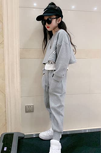 88flix ヒップホップダンス スウェットセットアップ 140cm グレー