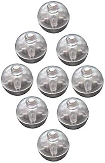 TOYMYTOY 100 PCS Mini LED Lights Balloons Paper Lanterns Lights Individual Wireless Flash Ball Lamp Wedding Party Decoration (White)