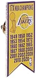Aminco NBA Los Angeles Lakers Unisex NBA- Championship Banner Pin, Team Color, 2 x 1 x 5 Inches