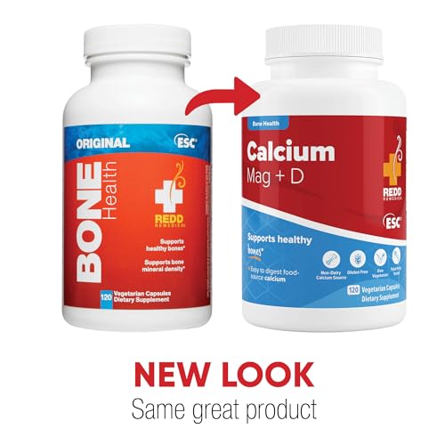 Redd Remedies, Calcium Mag +D, Natural Support with Calcium and Vitamin K2, 120