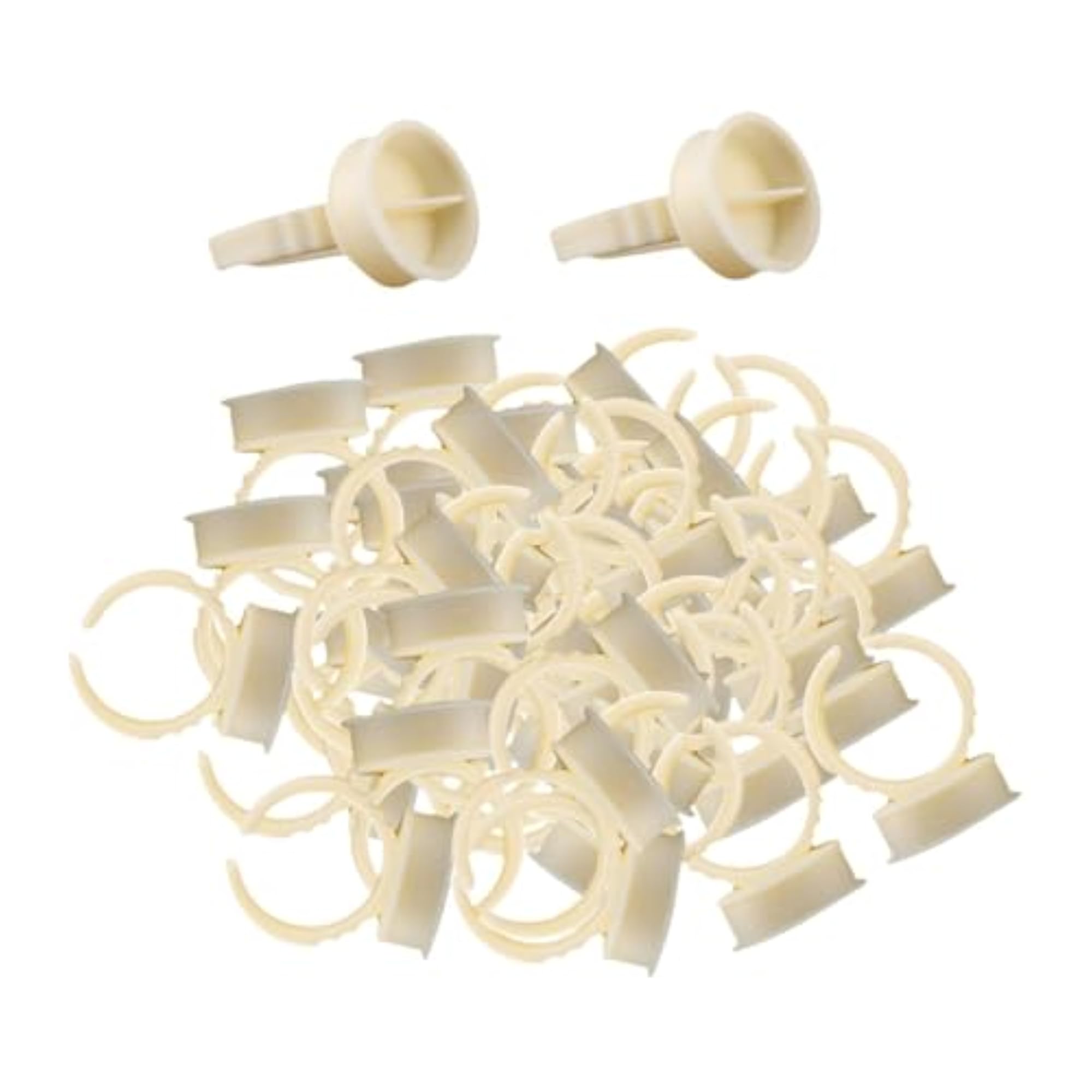 100 Pieces Eyelash Glue Ring Cups, Makeup Accessories