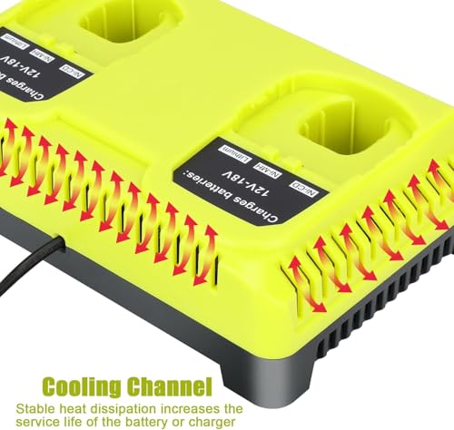 Image of P117 Dual 18V Charger Station Replacement for Ryobi Battery Charger