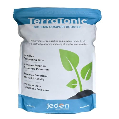 TerraTonic Biochar: Organic Compost Accelerator with Beneficial Microbes for Faster