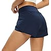 AZOSUN-Womens-Workout-Running-Shorts-with-Pockets-2-in-1-SoftComfortable-Lining-Lounge-Athletic-Yoga-Shorts AZOSUN Women's Workout Running Shorts with Pockets-2 in 1 Soft&Comfortable Lining Lounge Athletic Yoga Shorts Navy Blue