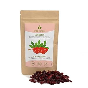 Gedroogde veenbessen (250g), veenbessen zonder kunstmatige toevoegingen, licht gezoet met vruchtensap, gedroogd fruit…