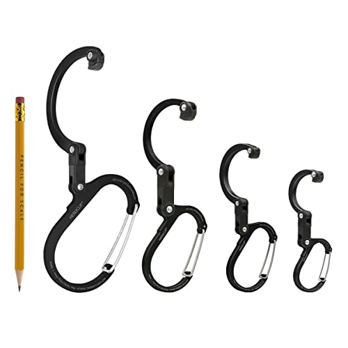 Image of GEAR AID HEROCLIP 360 Swivel Carabiner Gear Clip and Hook (Medium) for Camping, Backpack, Suitcases and Garage Organization