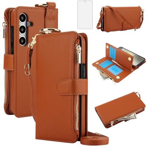 Coque Samsung A56 5G portefeuille antichoc avec blocage RFID et porte-cartes TPU