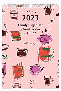 Arpan 2023 Large A3 Family Organiser Calendar One Month to View, Home Planner Calendar with 5 Columns