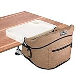 Hook On High Chair, Jozzve Clip on High Chair with Removable Dining Tray for Babies and Toddlers, Fo