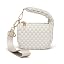 Beige+white Checkered
