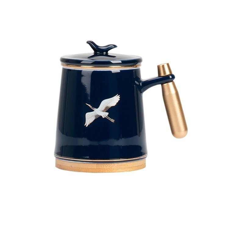Mug à thé en céramique avec poignée bois pour vos moments de détente à la maison