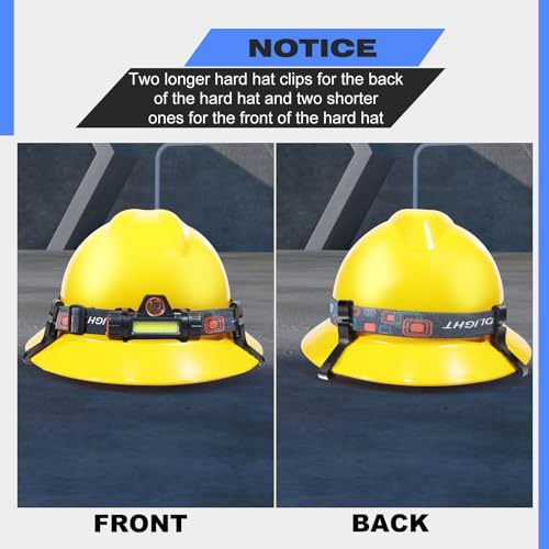 Lenporl 24 Pcs Hard Hat Light Clips,Helmet Light Holder Hook for Headlamp,Anti-Slip Stable Full Brim Hardhat Headlamp Accessory for Worker by Lenporl - Image 7