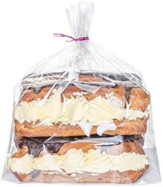 Miniatura 2 de Bag Tek - Restaurantware - Bolsas de celofán transparente sellables con calor con inserto de papel - Caja de 100 bolsas de 2 x 1.5 x 5 pulgadas