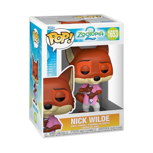 Funko Pop! Disney: Zootopia 2 - Nick Wilde - Collectable Vinyl Figure - Gift Idea - Official Merchandise - Toys for Kids & Adults - Disney Fans - Model Figure for Collectors and Display
