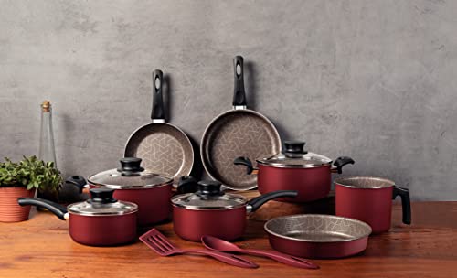 Tramontina Paris 10 peças Antiaderente Vermelho Tramontina Paris 10 peças Antiaderente Vermelho - Imagem 2