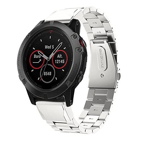Correas de reloj de repuesto metálicas Easyfit contra roturas para Garmin Fenix 3