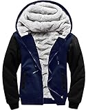 abrigo lana hombre el corte ingles Chaquetas de invierno con capucha de forro polar para hombre, sudaderas de lana, abrigos gruesos y cálidos, chaquetas disponibles en varios colores y es una buena adición a tu armario de clima frío.
