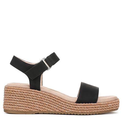 Naturalizer Women's Goldie Espadrille Wedge Sandal Black 6.5 W by Naturalizer - Used condition - Image 7