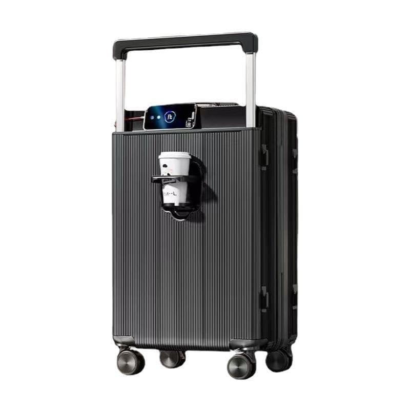 Suitcase Medium Carry on Hand Cabin Luggage Hard Shell Lightweight Suitcase Large 28 Inch with Cup Holder 4 Spinner Wheels,3,26in - Main Image
